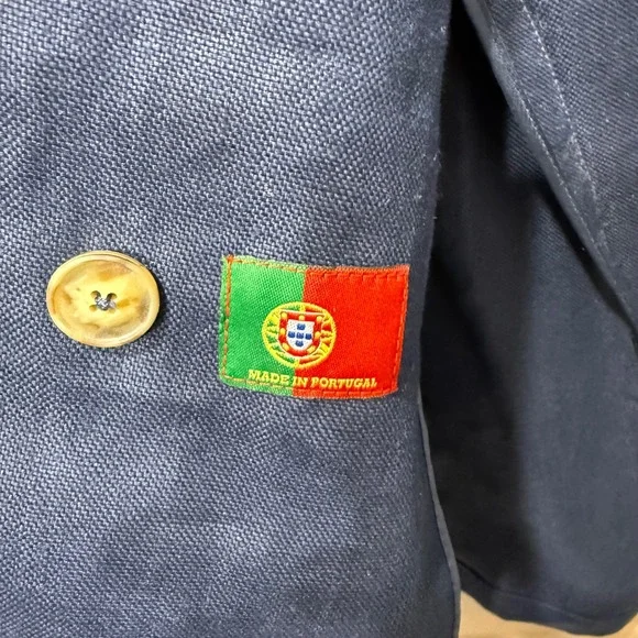 J McLaughlin Ressie Jacket Navy Double Breasted Blazer NWT Sz 8 Old Money Preppy - Picture 10 of 16